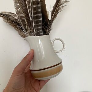 Vintage “ Water Colors” Hearthside Stoneware Creamer- Whitish/ Creamy